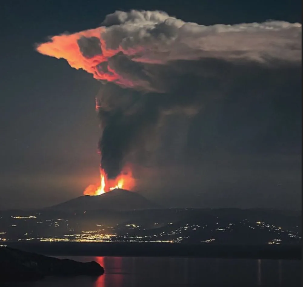 etna en eruption