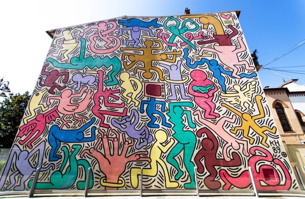 fresque keith haring pise