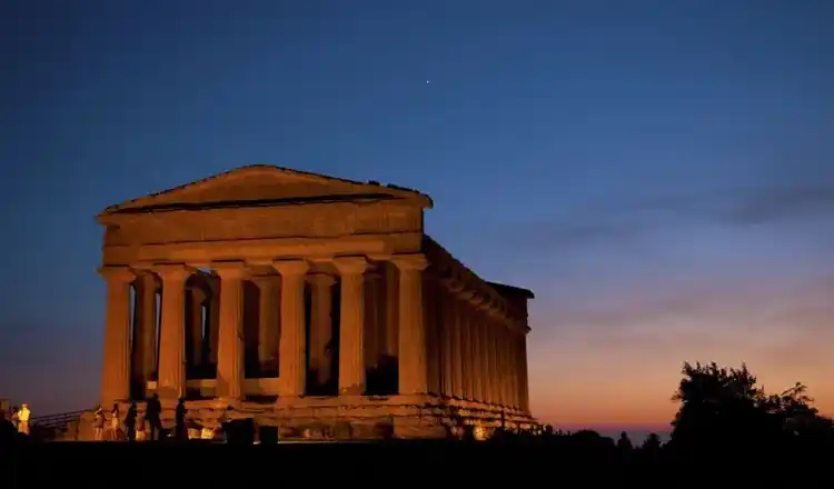 coucher soleil vallee temples agrigente